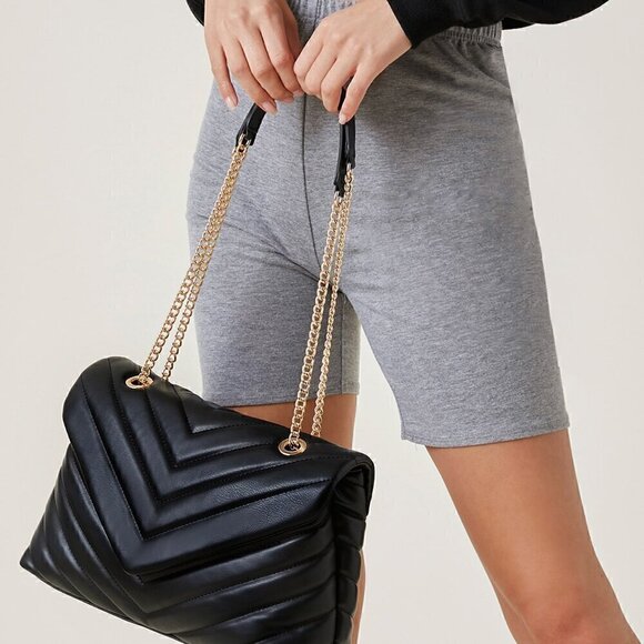 Black Elegant Women's Shoulder Bag - Picture 5 of 5